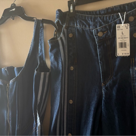 IVY PARK Blue Denim Overalls Cowboy Carter - Picture 1 of 10